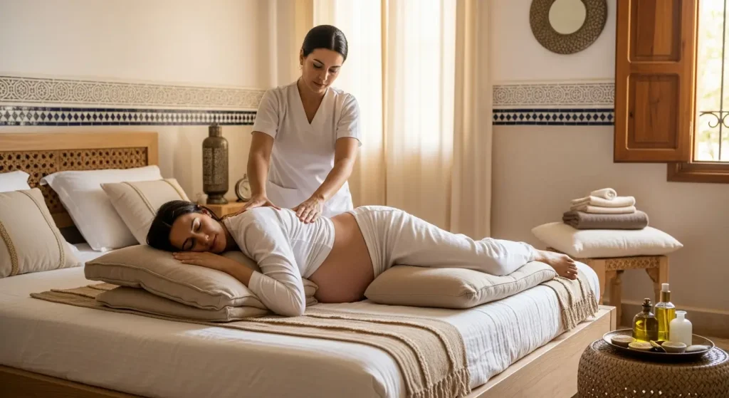 Massage Femme Enceinte Marrakech : Soin Prénatal Sécurisé à Domicile